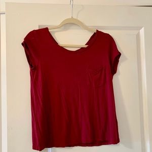 H&M Divided Red pocket t-shirt